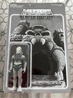 Funko Beast Man Masters Of The Universe MOTU Super 7 Reaction Toy Figure